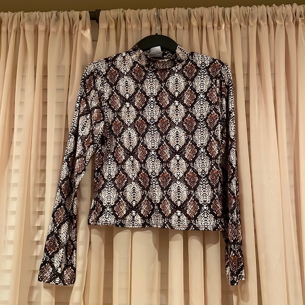 Snake print top. New, never worn.